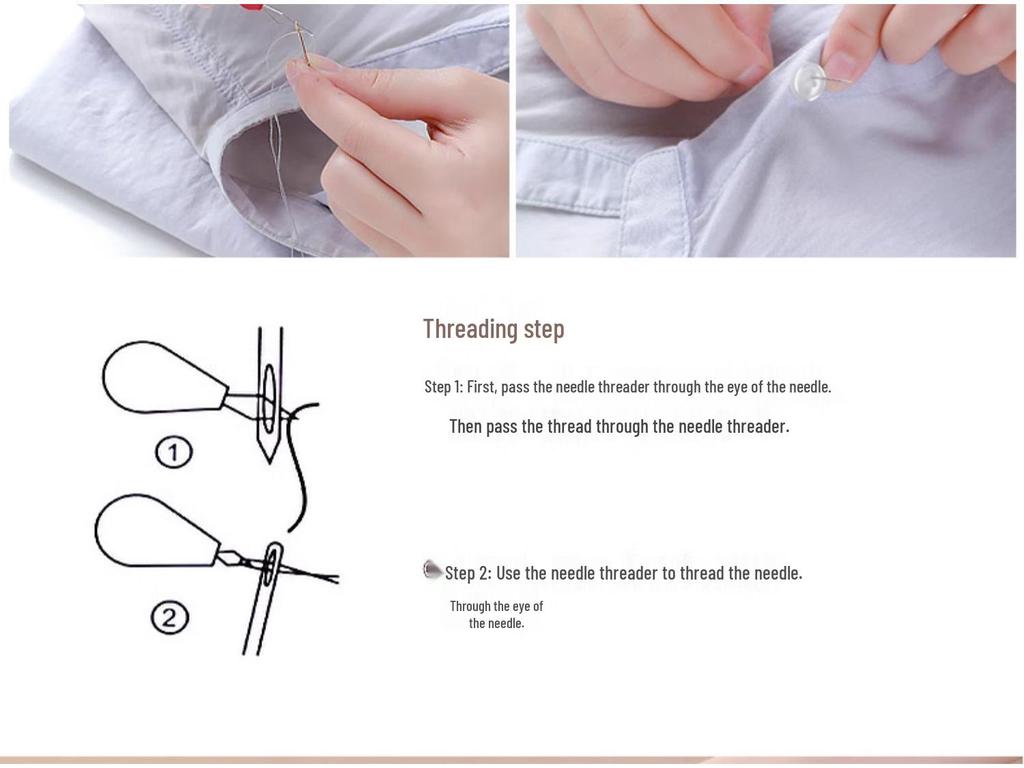 Compact Sewing Kit: Portable, Multifunctional Needle and Thread Set for Home and Dorm Use