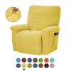 Split Jacquard Recliner Cover Elastic Lazy Boy Chair Sofa Covers Stretch Spandex Couch Slipcovers Armchair Case Solid Color