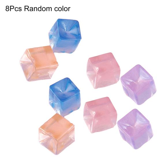 Прозрачная сжимаемая игрушка Квадратный кубик льда/Лапка кошки Сжимаемый мячик Сенсорная игрушка Маленькая игрушка для снятия стресса Fidget Toy для взрослых