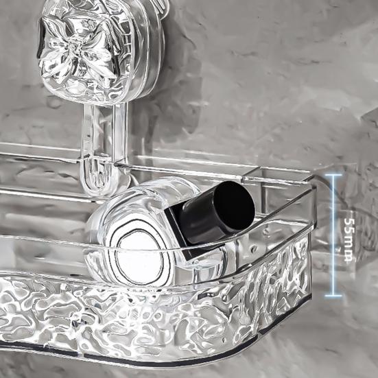 1/2 шт. угловая душевая кабина для хранения в ванной комнате с присоской, прочная, легкая, несущая нагрузку