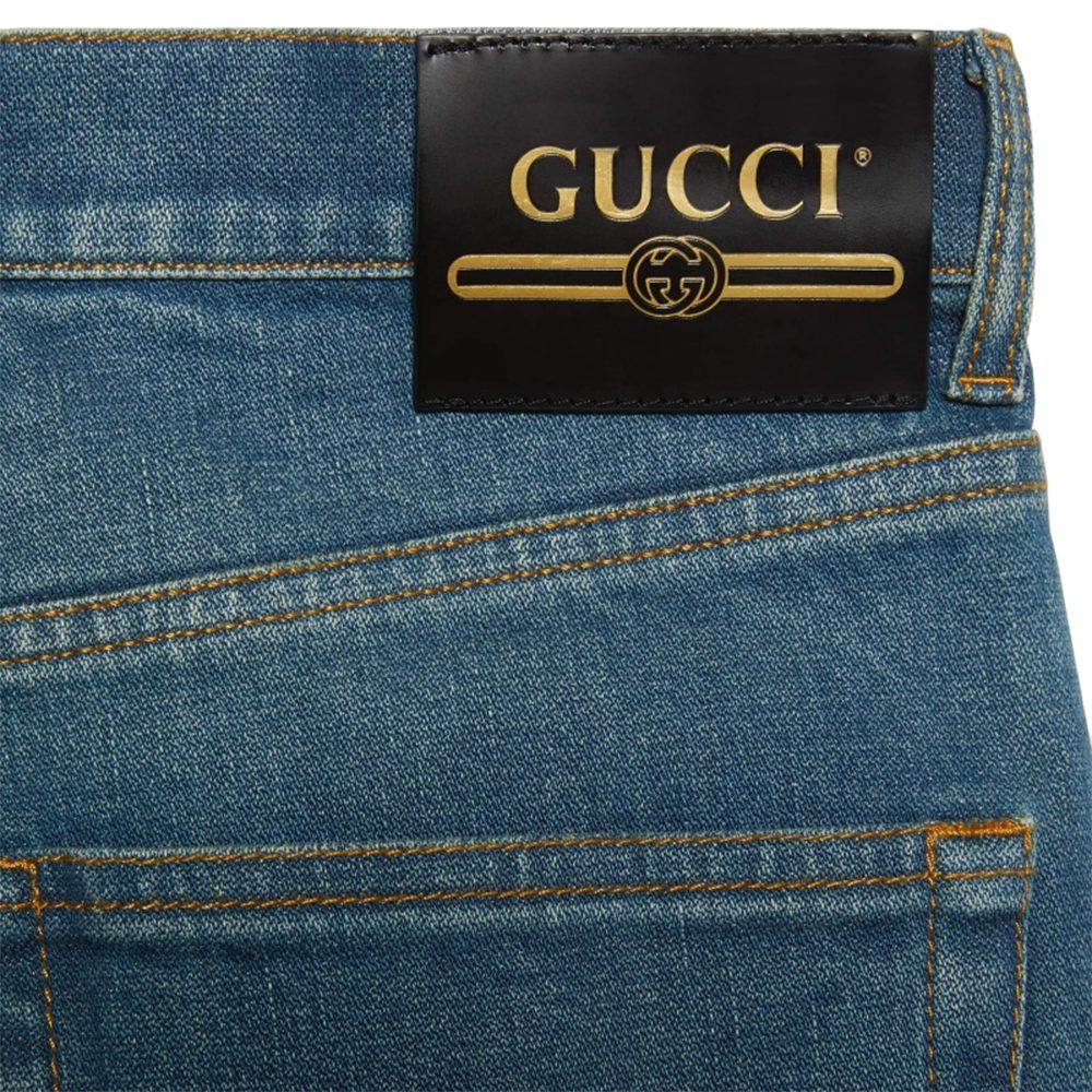 Gucci Джинсы Женские Синие Умеренно Расклешенные 624217-XDCD9-4759