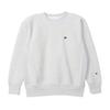 Sweatshirt Long Sleeve Round Neck Brushed Lining One Point Logo Crew Neck Sweatshirt Reverse Silver Gray M [Champion] 11.5oz Weave(R) Weave(R) C3-Y033