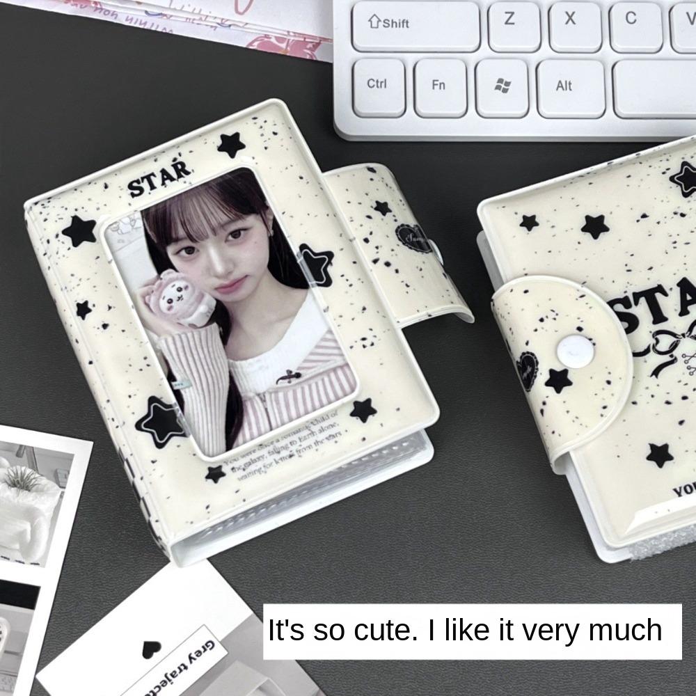 Love Bow Card Album PVC Idol Card Collect Book High Quality Postcard Book
