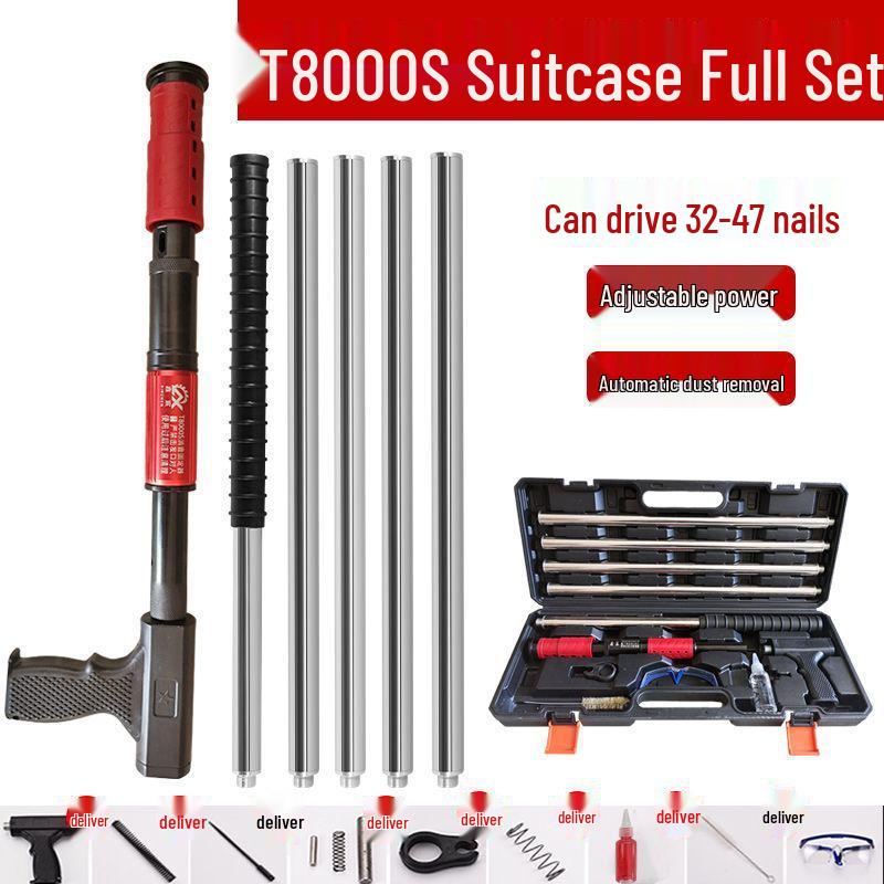 Многофункциональный бесшумный гвоздезабивной пистолет для деревообработки и цемента с регулируемыми настройками