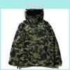 Мужская толстовка-куртка A Bathing Ape с принтом головы акулы и камуфляжем, из мягкого дышащего материала
