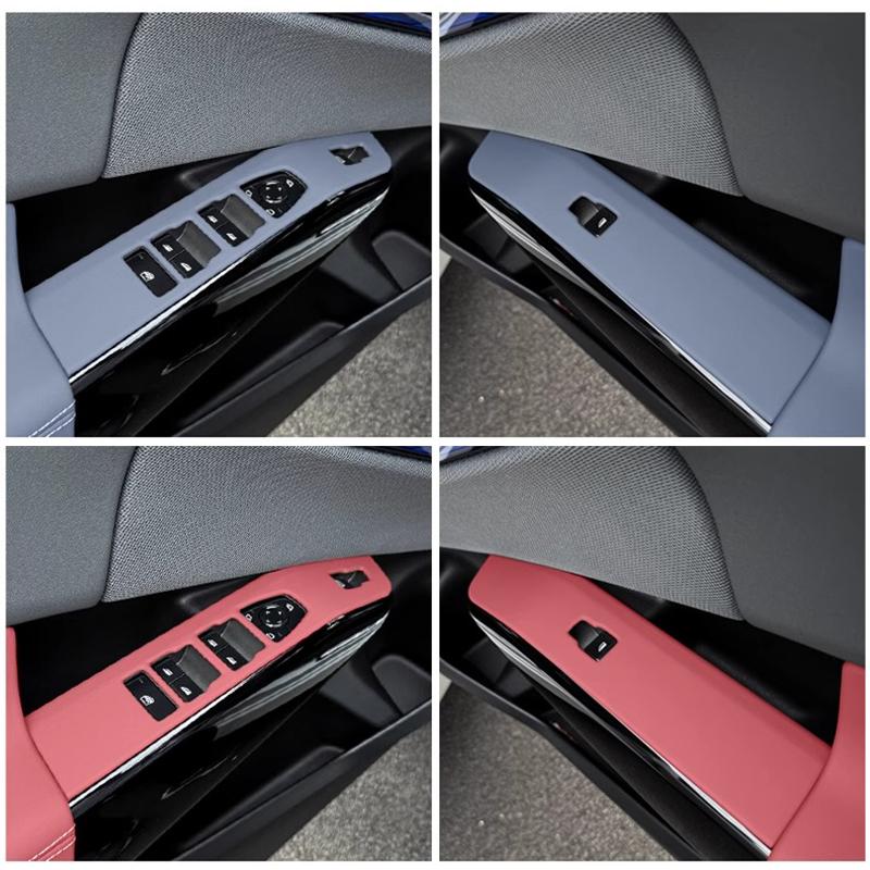 LHD Car Window Lifting Switch Panel Frame Sticker Car Door Button Frame Trim Cover Auto Accessories For BMW X3 G45 2025
