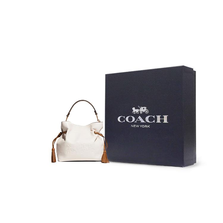 New COACH Andy Cow Leather Handbag Shoulder Bag Crossbody Bag Medium Size Women's White CA164-IMCAH
