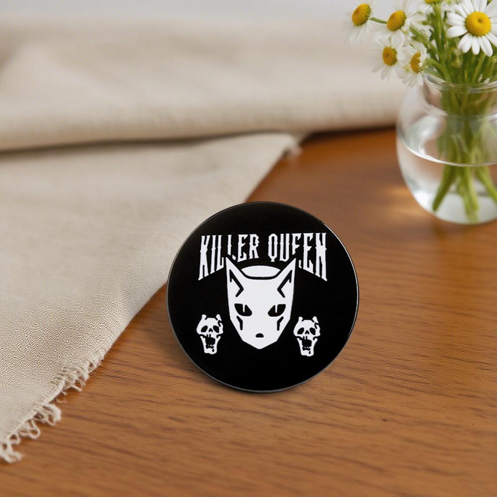 Значок-булавка Череп Killer Queen - Значок из приключенческого комикса для рюкзака, шляпы, джинсов или в качестве броши
