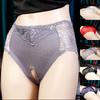 Sexy Hollow Lace Open Crotch Panties Transparent Briefs Underwear Erotic Women Breathable Underpant Comfort Intimate Lingerie
