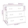 VidaXL Buffet Grey 80x40x75 Cm Solid Pine Wood 820109