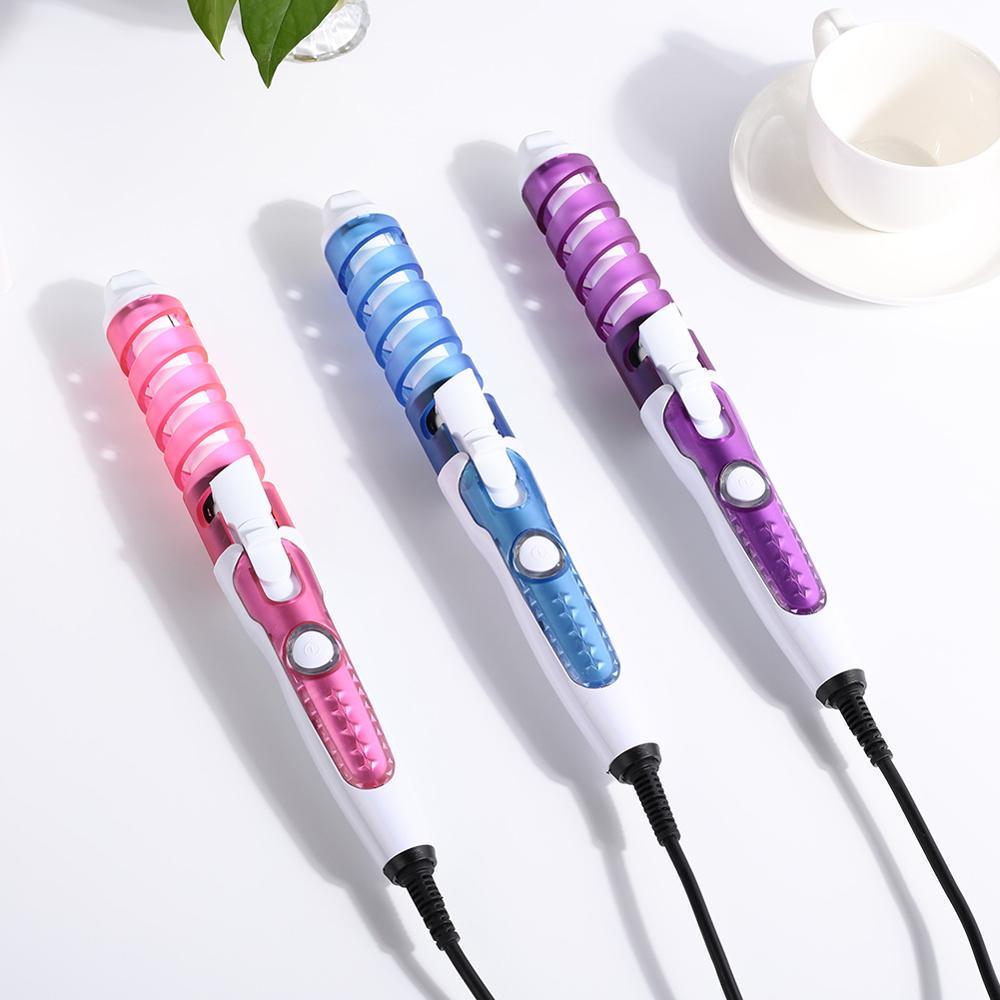 Портативная керамическая щипцы для завивки волос в салоне, волновая палочка, волшебная спиральная щипцы для завивки волос, инструмент для укладки волос