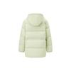 Li-Ning Спортивная серия Trend, однотонная утолщенная куртка-пуховик средней длины на молнии с капюшоном, женская верхняя одежда, нефритово-зеленый AYMT150-4