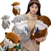 1pc New Otter Hug Fish Plush Toys Stuffed Wild Animal Cartoon Dolls Soft Sloth Throw Pillow Christmas Birthday Gift for Kids