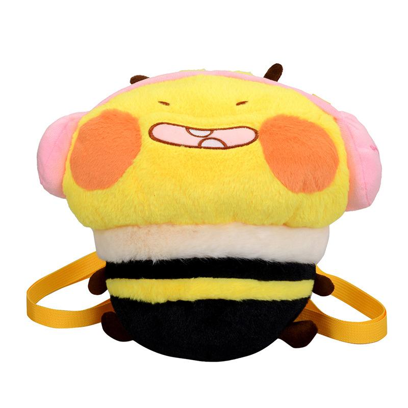 Милые плюшевые рюкзаки-пчелки Сумка с мягкой игрушкой Кавайная мультяшная плюшевая кукла-пчелка Модная сумка для женщин Креативный подарок на День Рождения Рождество