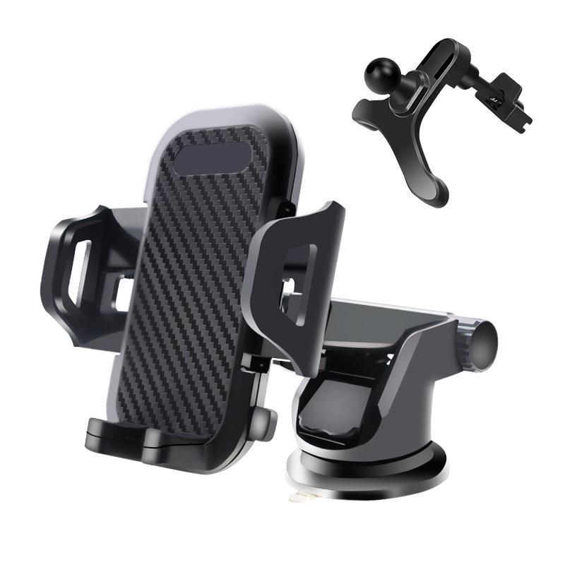 Universal Car Phone Holder with Suction Cup & Vent Mount