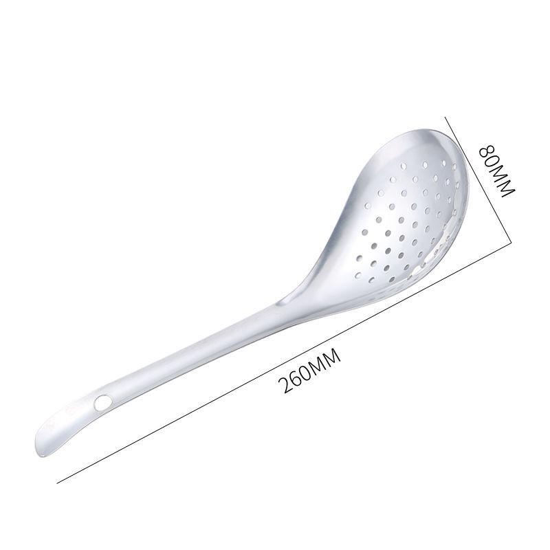 1 Pack Stainless Steel Colander Kitchen Colander Spoon Filter Strainer Food Scoop Perforated Skimmer Colander Easy To Clean