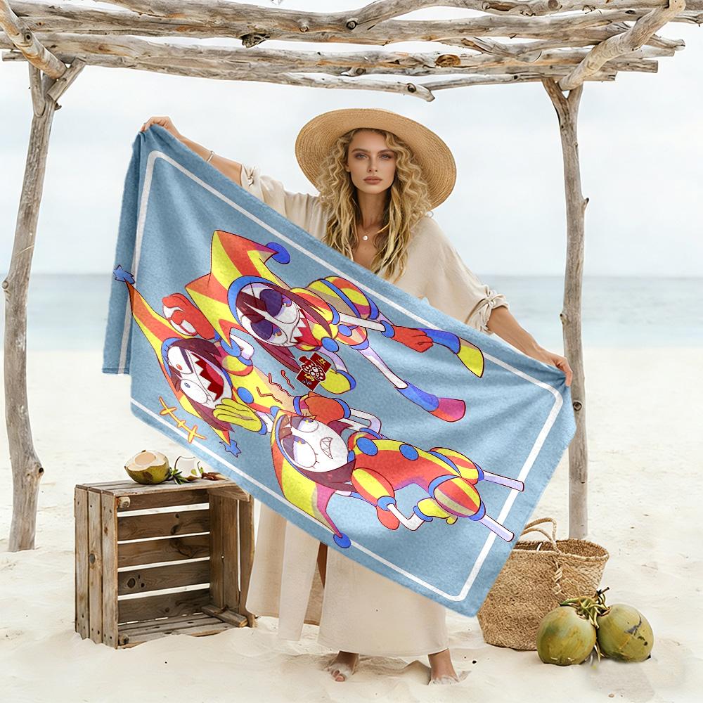 TADC soft beach towel Comfortable Couple beach towel, family beach towel set Vibrant Pattern Gift for Festivals