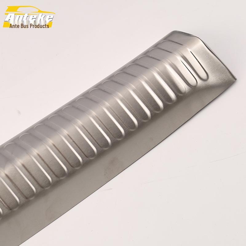 13 Santana Rear Guard Plate Bright Strip Trunk Tailgate Bumper Pedal Mod