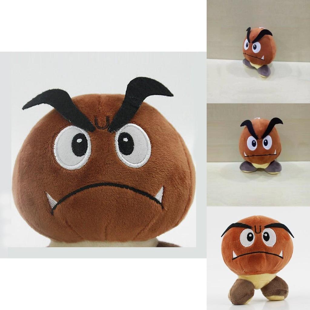 Cute 6'' Super Mario Bros. Sad Goomba Stuffed Plush Doll Ideal For Gifts And Play