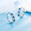 Sace Gems Классические серьги из медного сплава с синим цирконием для женщин, подарки на свадьбу