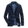 Autumn New Men's Corduroy Jacket, Fashionable Casual Slim Solid Color Suit Men's Jacket