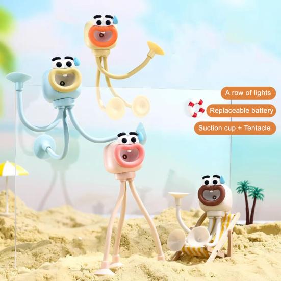 Night Light Creative Shape-Shifting Lighting Adjustable Arm Night Lamp Suction Cup Mini Decorative Lamp for Desk Decor