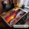 Sunset Landscape Theme Custom Mouse Pad Personalized With Name Text Customized Desk Mat For Office Home Decor