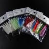 2bags=16pcs Soft Squid Skirt Fishing Tackle Sea Fishing Soft Lures Octopus Bait Threads Skirts Mix Color Lumo Red Blue 5cm