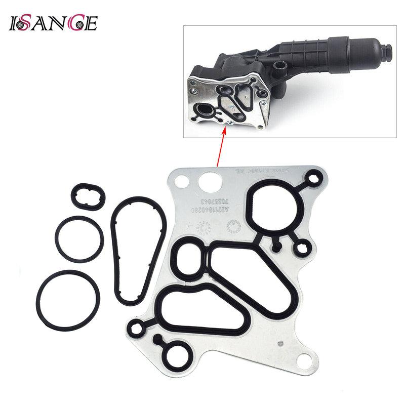 Oil Filter Housing Gasket Seal 2711840280 2711840380 2711801410 For Mercedes-Benz W204 R172 C250 SLK250 1.8L 2012 2013 2014 2015