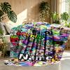 Custom Name Personalized Dandy's World Print Blanket, Home Decor, Bedroom, Sofa, Camping, Couch, Gifts for Birthday ChristmasEnthusiasts