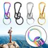 Quality Outdoor Tool Stainless Steel Key Ring Hook Camping Clip Keychain Holder Climbing Carabiner