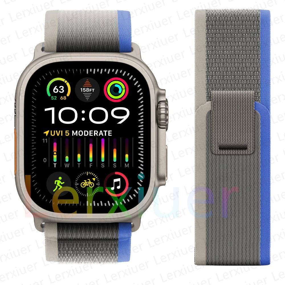 Ремешки для Apple Watch ultra2 ремешок 49мм 46мм 42мм 44мм 40мм 45мм 41мм Trail loop браслет correa iwatch series se 3 7 8 9 10 11