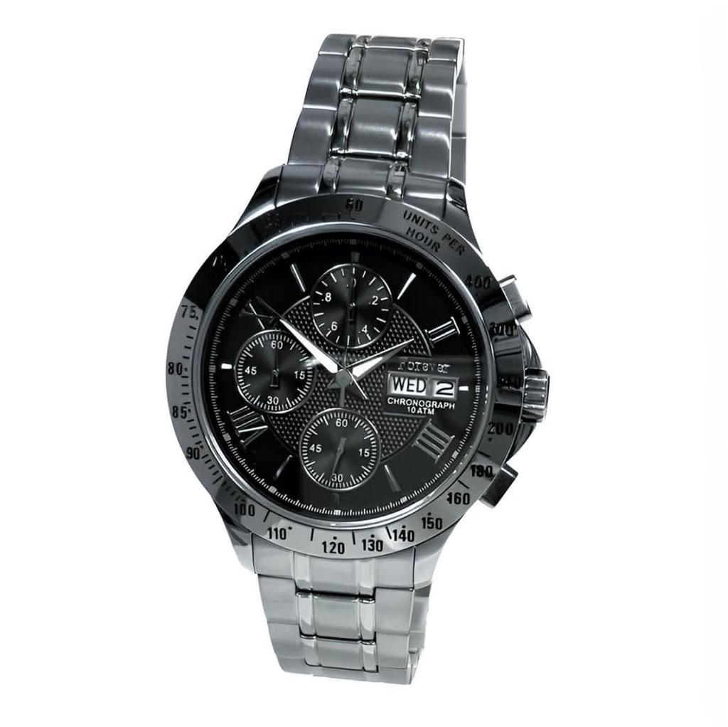 FOREVER Chronograph Prestigious Piece for the Valuable Chronograph with 10 ATM Water Day of the and Tachymeter FOREVER [A Man] High-Speed 1/20-Second