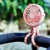 Вентилятор для тележки, коляски, портативный уличный вентилятор, зажим для ребенка, 600 мАч, USB перезаряжаемый ручной электрический вентилятор для дома, 3 скорости