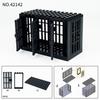 Клетка для зверя 42142 Тигр Дети Сборка Мелкие Строительные Блоки Игрушка Животные Аксессуары Модель Мейгао