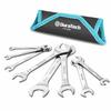 Ultra-Thin Wrench Set, 8-Piece Short Double-Ended Mini Wrench Set, Fits 3mm, 5.5-27mm Thickness, Mirror Finish, Includes Storage Pouch