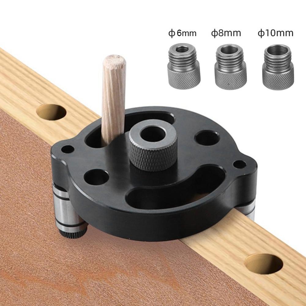 6mm 8mm 10mm Bushings Self Centering Doweling Jig Hole Puncher Locator For Woodworking