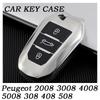 Luxury Car Key Case Cover For Peugeot 2008 3008 4008 5008 308 408 508 Keychain