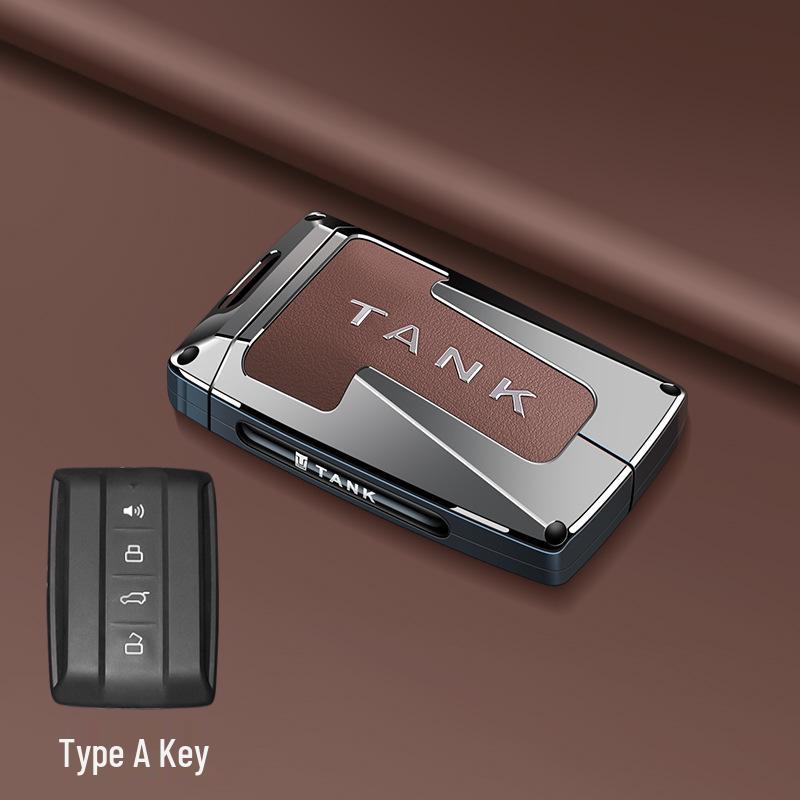 Чехол для ключей Tank 300/Wey Cyber 500: Модифицированный корпус брелока с пряжкой - Полная защита ключа автомобиля