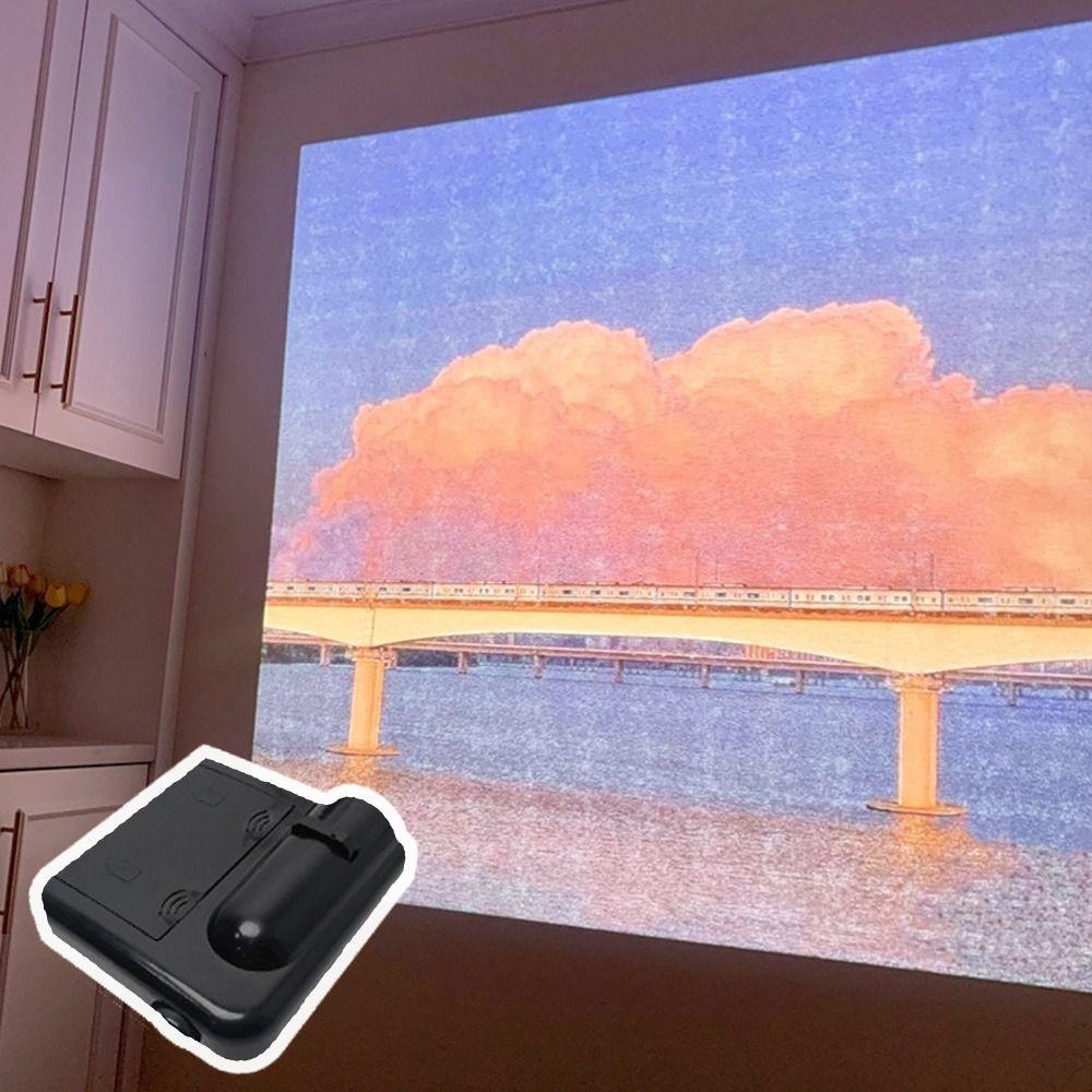 Подарок Домашний Декор Светодиодный Светильник Луна Галактика Проектор Пейзаж Фон Земля Луна Фотография Лампа