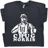 Chug Chuck Norris T Shirt Funny Beer Drinking Tee Hilarious Party 80s 90s Movie