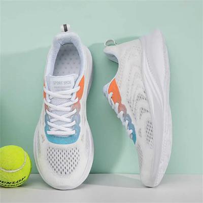 FashionWithout Heel Round Toe Brand Trainers Walking Women Running Shoes 2024 Summer Breathable Sneakers Sport Hand Made Resale
