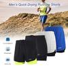 Men's 2-in-1 Running Shorts Quick Drying Breathable Active Training Exercise Jogging Cycling