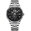 POEDAGAR Chronograph Watch Men 908 High Quality Leather Bracelet Wristwatches Charming Slim Mens Watches Relogio Masculino Gifts