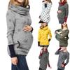 (Projector)Women Pregnant Hoodie Sweatershirt Maternity Breastfeeding  Jumper Top