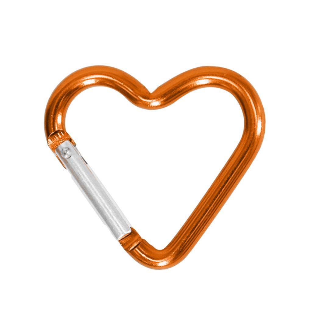Heart Shaped Carabiner Clip Aluminum Alloy Keychain Clip Spring Snap Hook Camping Backpack Clips Heavy Duty Carabiners