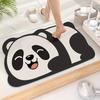 2pcs Diatom Mud Floor Mat Special-shaped Cartoon Animal Bathroom Floor Mat Home Door Mat