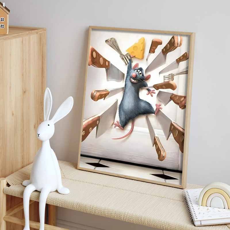 Disney Арт-работа 'Крыса Рататуй Сыр' в тематике 5D Мозаика из Страз DIY Вышивка Крестом Подарок Декор для Дома