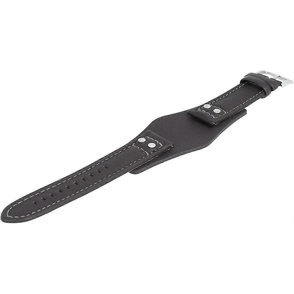 Watch Strap 22mm Black Leather Ch-2586 - Lb-ch2586