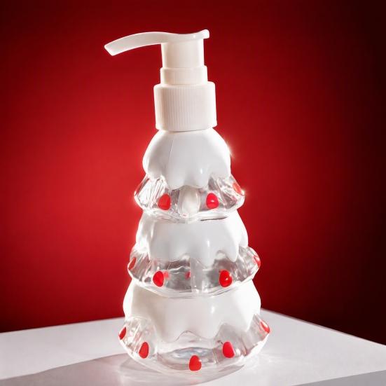 Hand Soap Dispenser 350ML Christmas Dispenser, Santa Claus Tree Penguin Shape Refillable Countertop Bottle, Plastic Empty Pump Bottle for Soap,